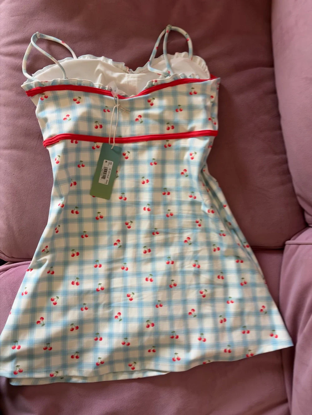 AS Revival Cherry Dash Active Romper Dress - Picture 2 of 4